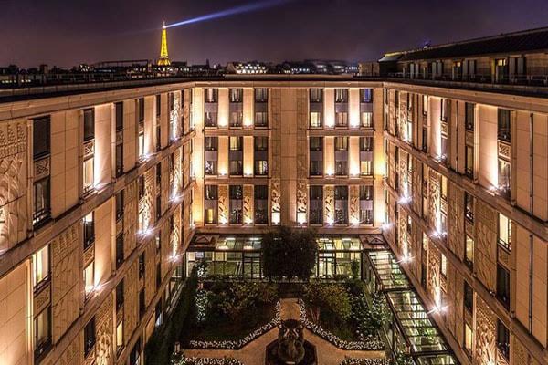 Evénementiel hotellerie luxe Courcelles - vue du ciel