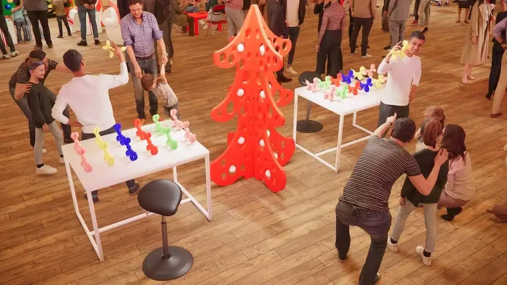 arbre de noël en entreprise - Ballooning