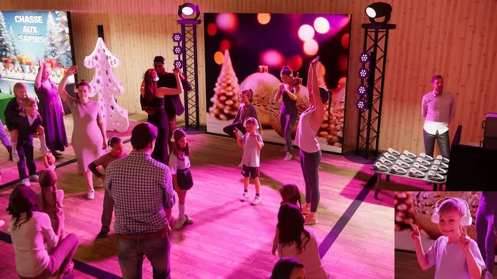 arbre de noël en entreprise - dance floor des enfants