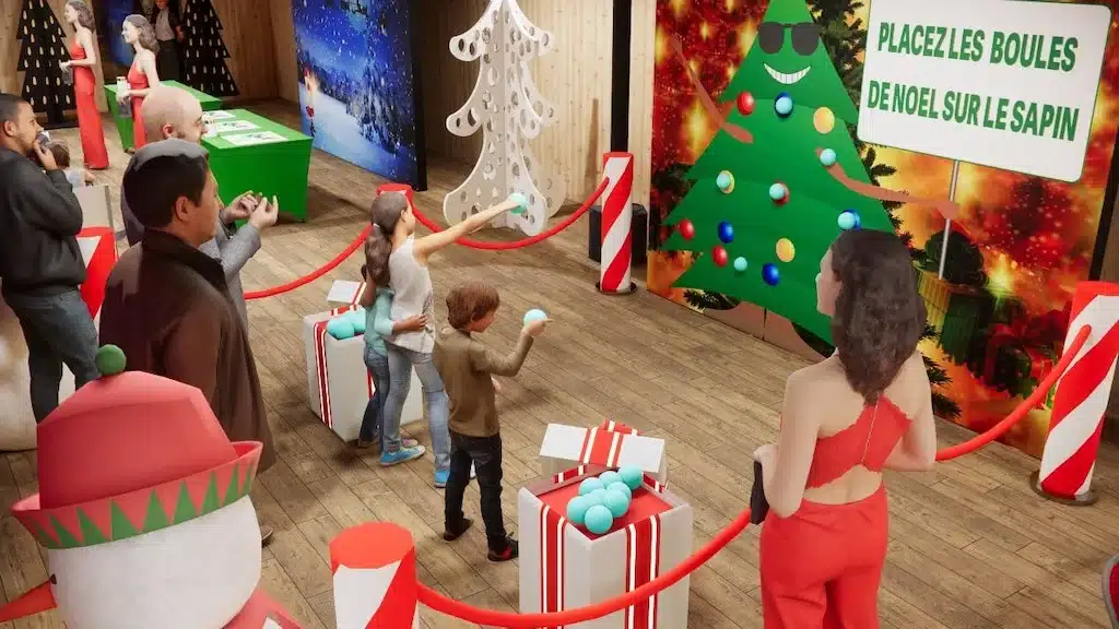 arbre de noël en entreprise - Stand boules du sapin