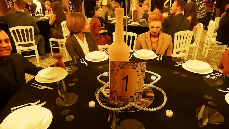 Gatsby pour votre soirée d’entreprise - Centre de table