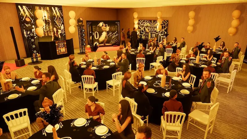 Gatsby pour votre soirée d’entreprise - Décoration de l'espace événementiel