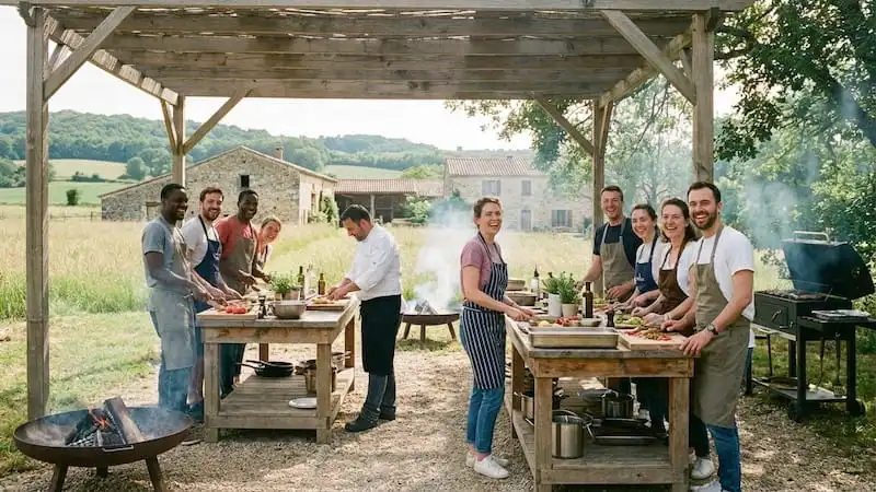 Idées Séminaire au Vert - cours de cuisine en plein air